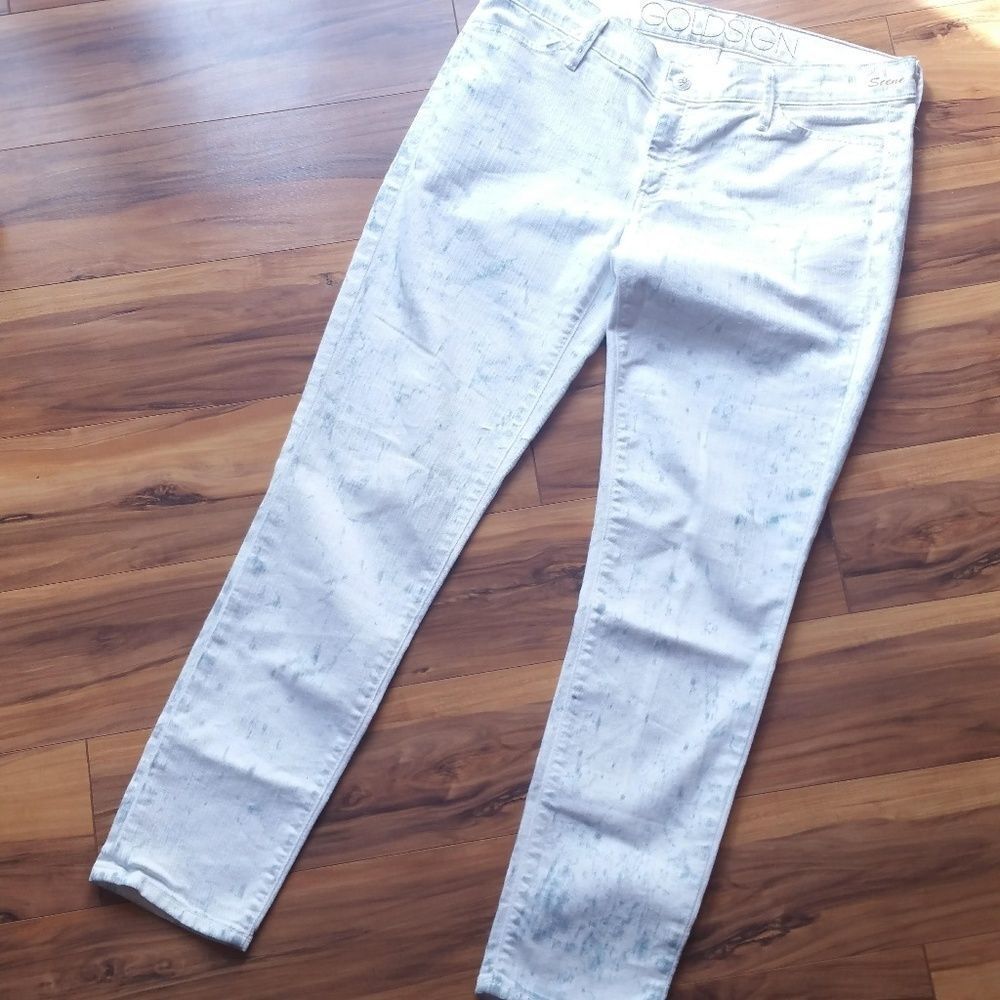 Goldsign Scene Skinny Jeans in Abstract Size 30